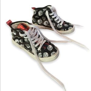 Mini Mouse Disney Park Black Red and Silver Low Top Shoes